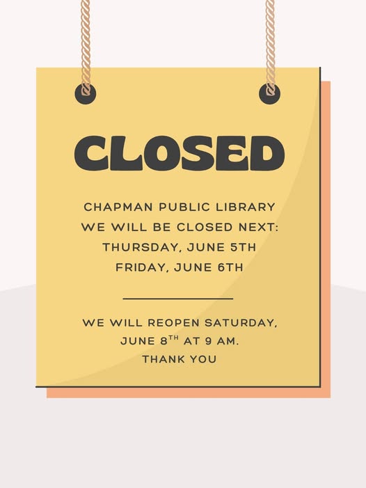 Closed June 5th and 6th