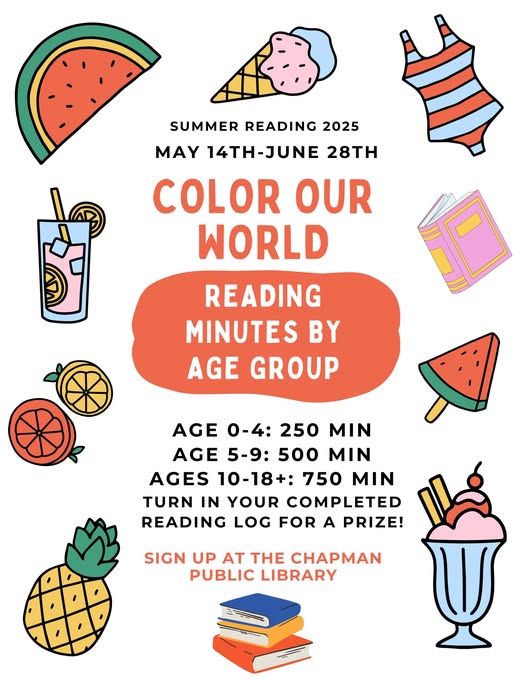 Summer Reading May 14 to June 28