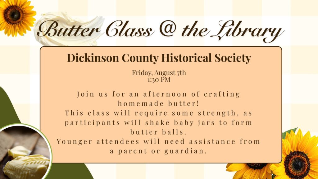 Chapman Historical Society, August 7th, 1:30 pm