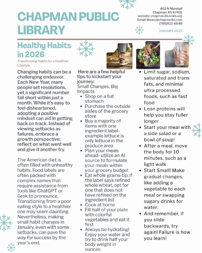 January Newsletter page 1