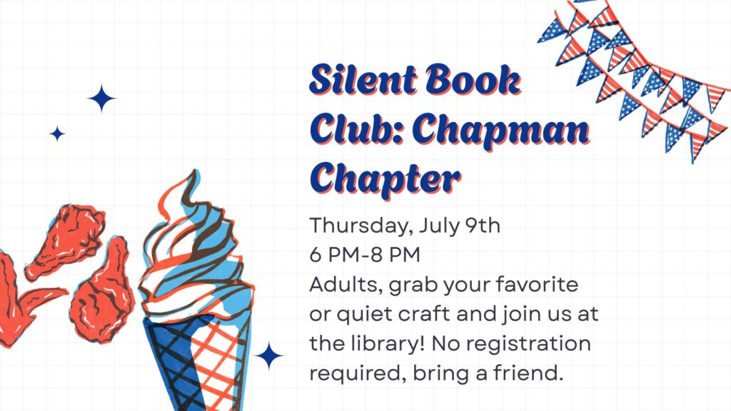 July 9th Silent Book Club 6 pm