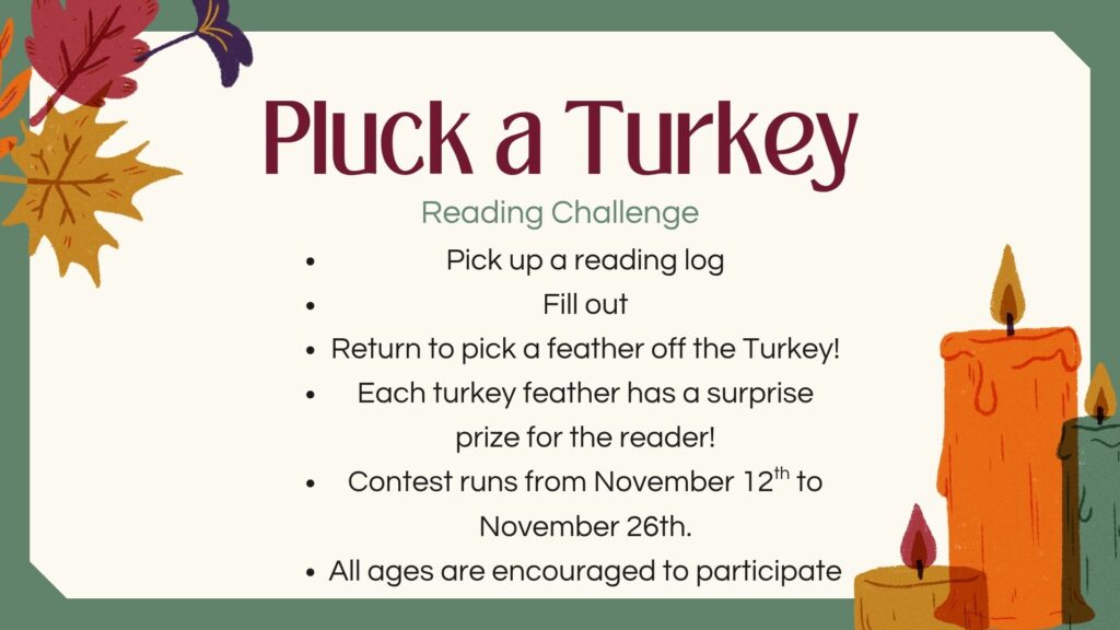 Reading challenge November 12 to November 26