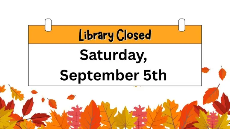 Library Closed September 5