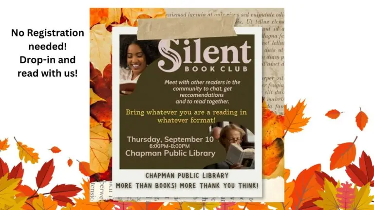 Silent Book Club, Sept 10, 6 - 8 pm