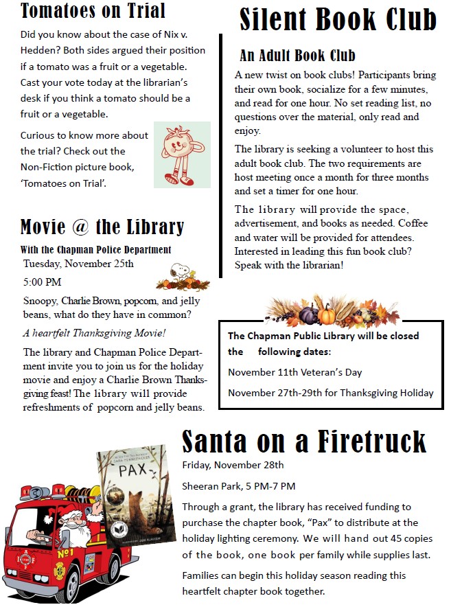 November Newsletter page 2