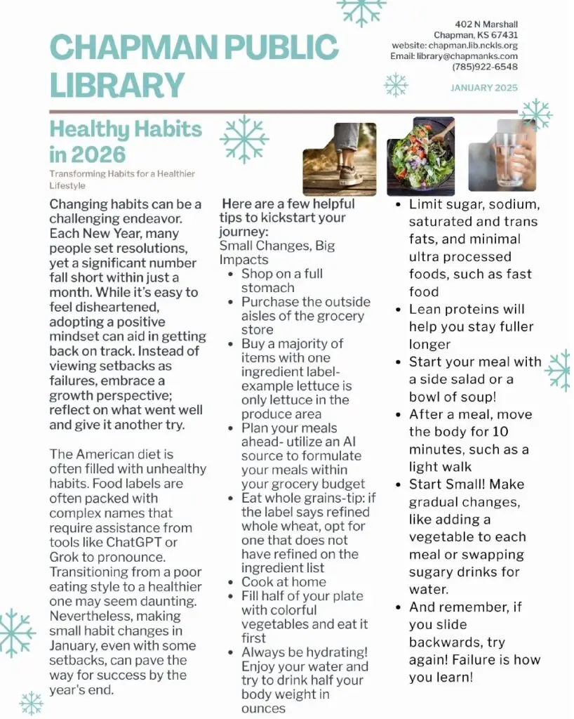 January Newsletter page 1