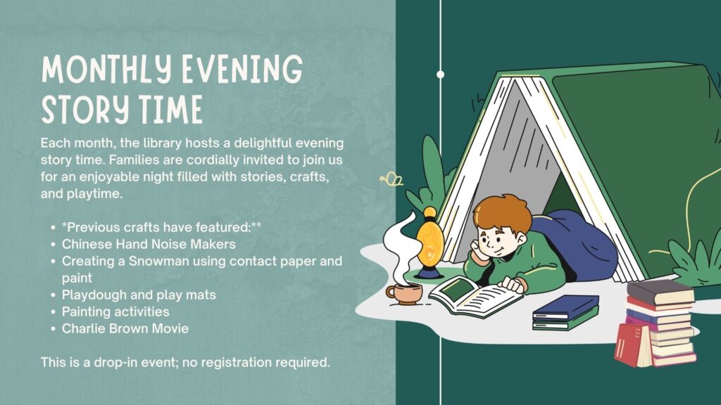 Monthly Evening Story Time