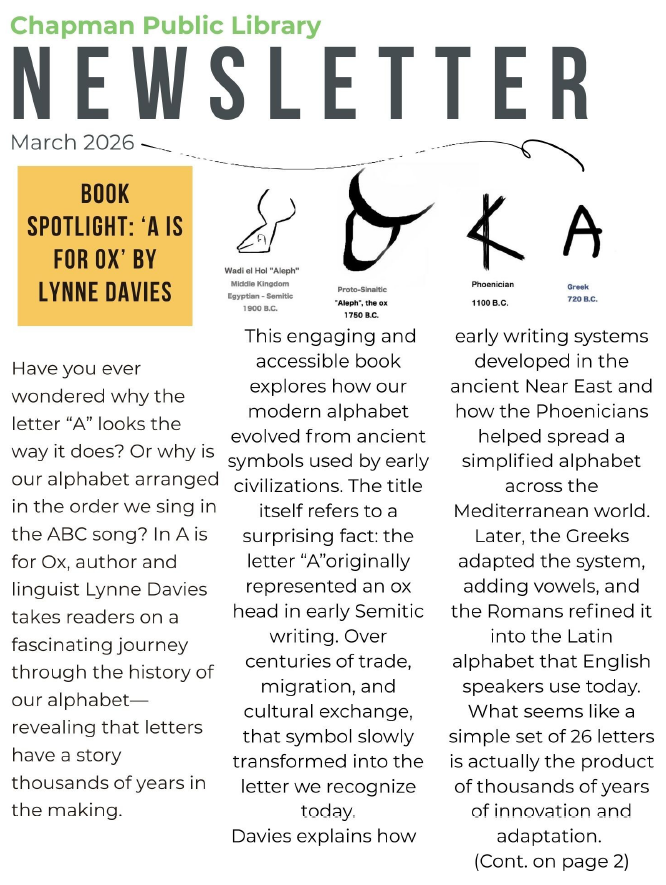 March Newsletter page 1