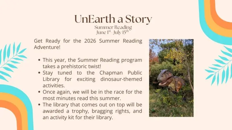 Unearth a Story, Summer Reading June 1 to July 15