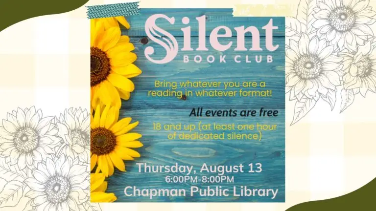 Silent Book Club, August 13