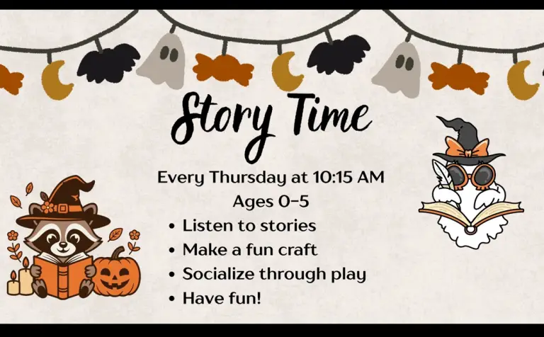 Story Time Every Thursday at 10:15 am